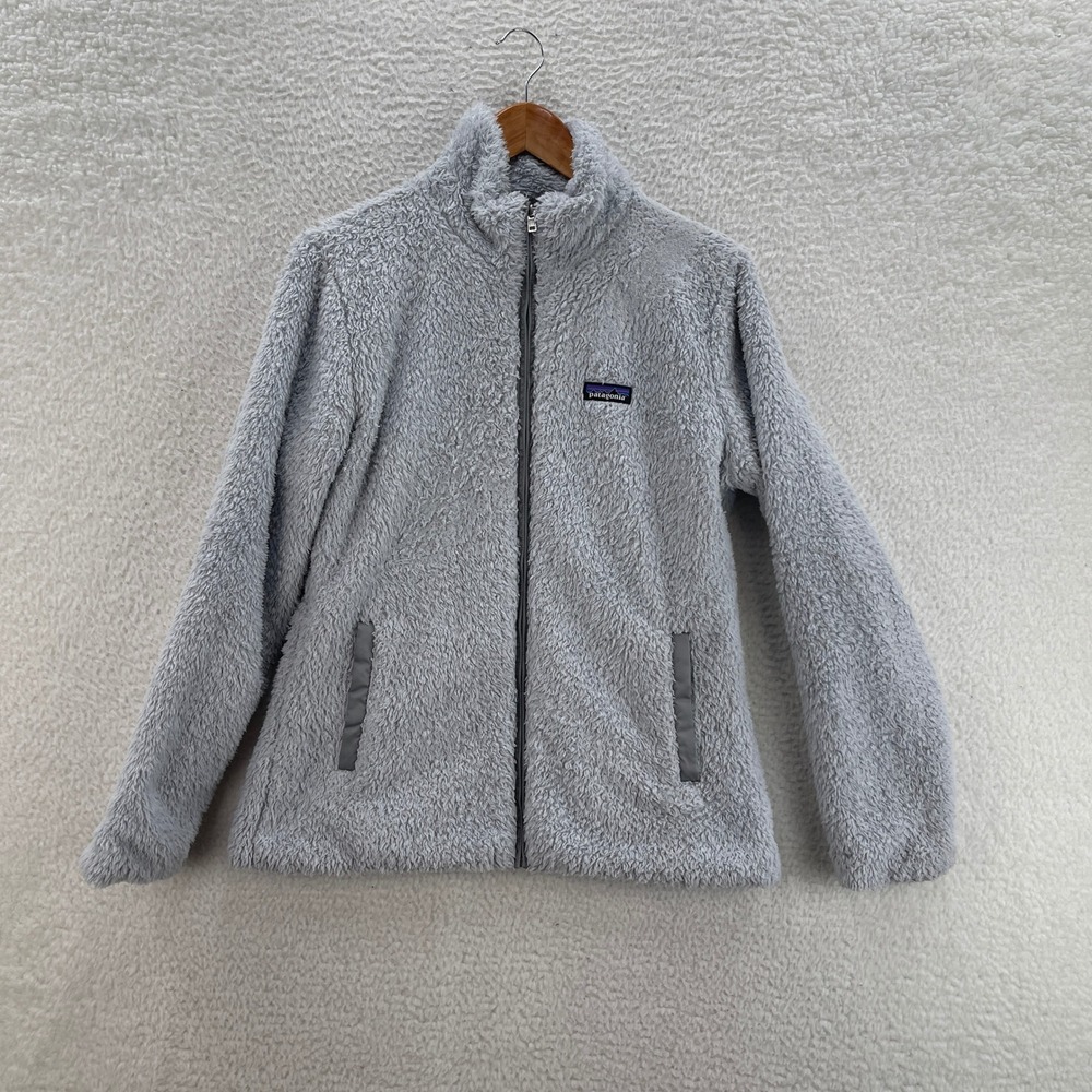 Patagonia Fleece Jacket Women's L Gray Los Gatos Outdoor Deep Pile Granola 25210